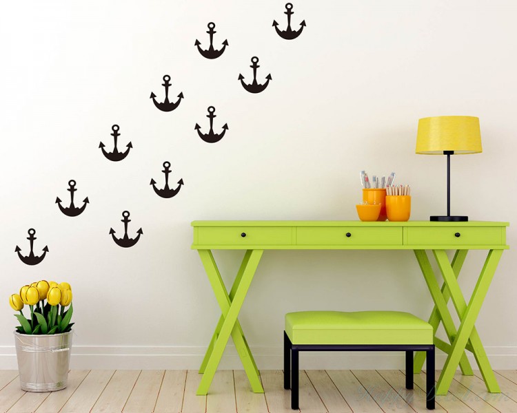 Anchor Pattern Wall Decal